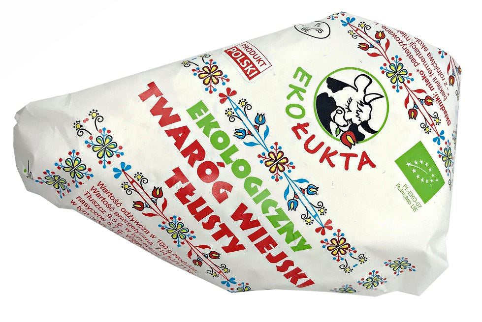 Twaróg Wiejski Klinek Tłusty BIO (Około 0,25 kg) (2 x 0,25 kg)