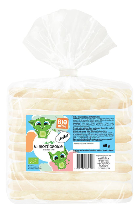 Wafle Wielozbożowe BIO (12 szt x 60 g)