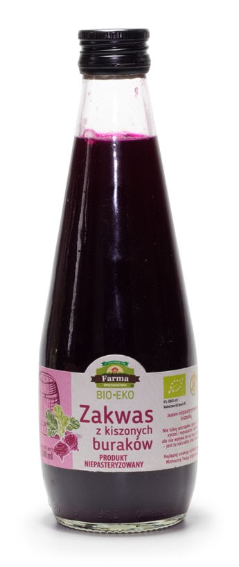 Zakwas z Buraków Kiszonych Bezglutenowy BIO (4 szt x 300 ml)