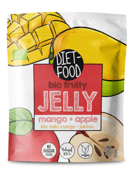 Żelki Mango - Jabłko Bez Żelatyny BIO  - Diet (3 szt x 50 g)