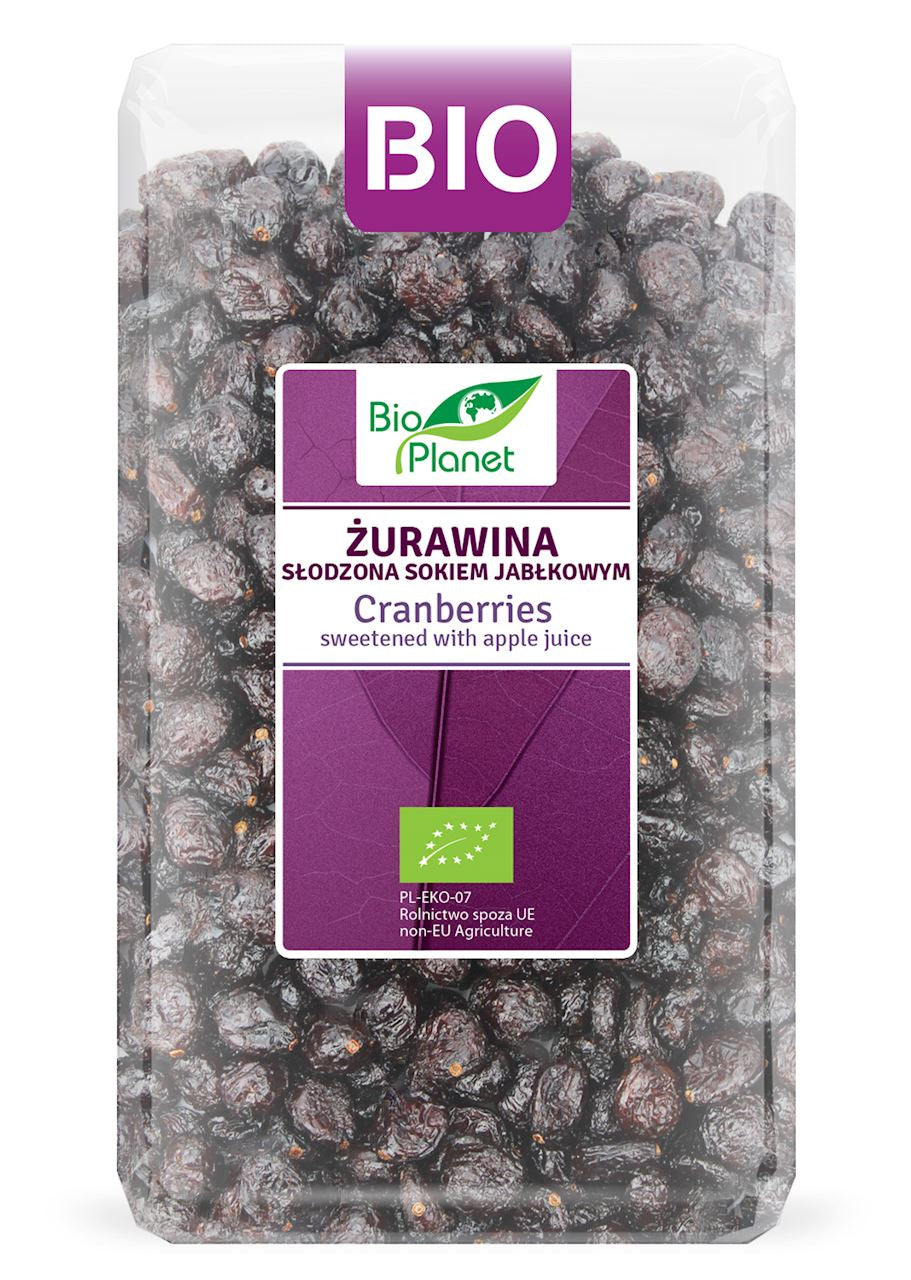 Żurawina Słodzona Sokiem Jabłkowym BIO 1 kg