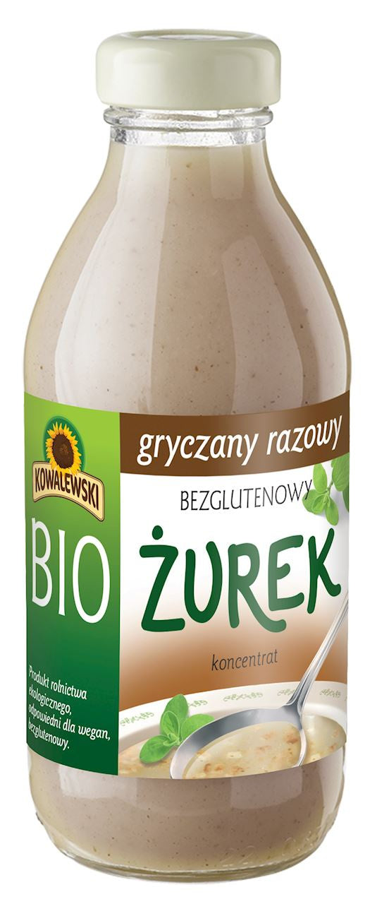 Żurek Gryczany Razowy Bezglutenowy Koncentrat BIO 320 ml