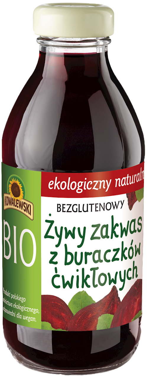 Żywy Zakwas z Buraków Bezglutenowy BIO (6 szt x 320 ml)